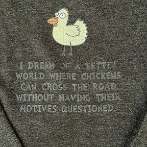 Funny Chicken Pullover Hoodie Unisex Large